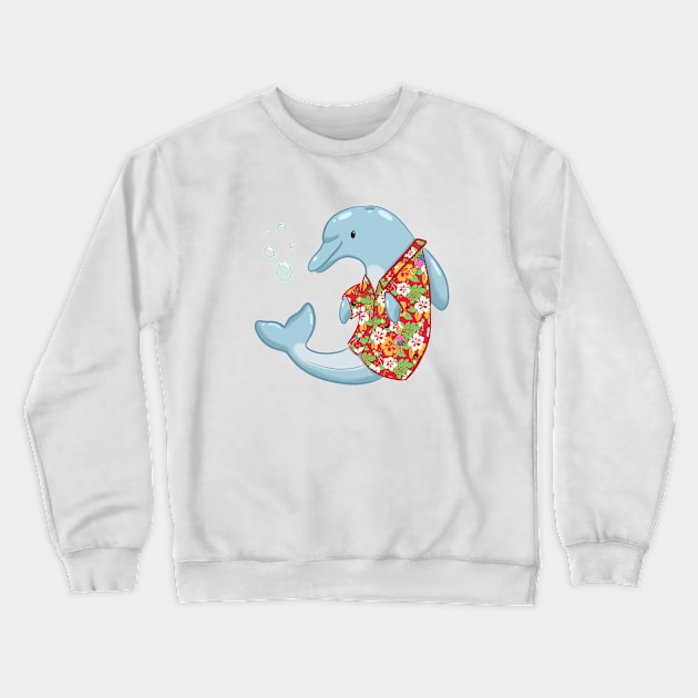 Dolphin Vacation Crewneck Sweatshirt by Reiss's Pieces